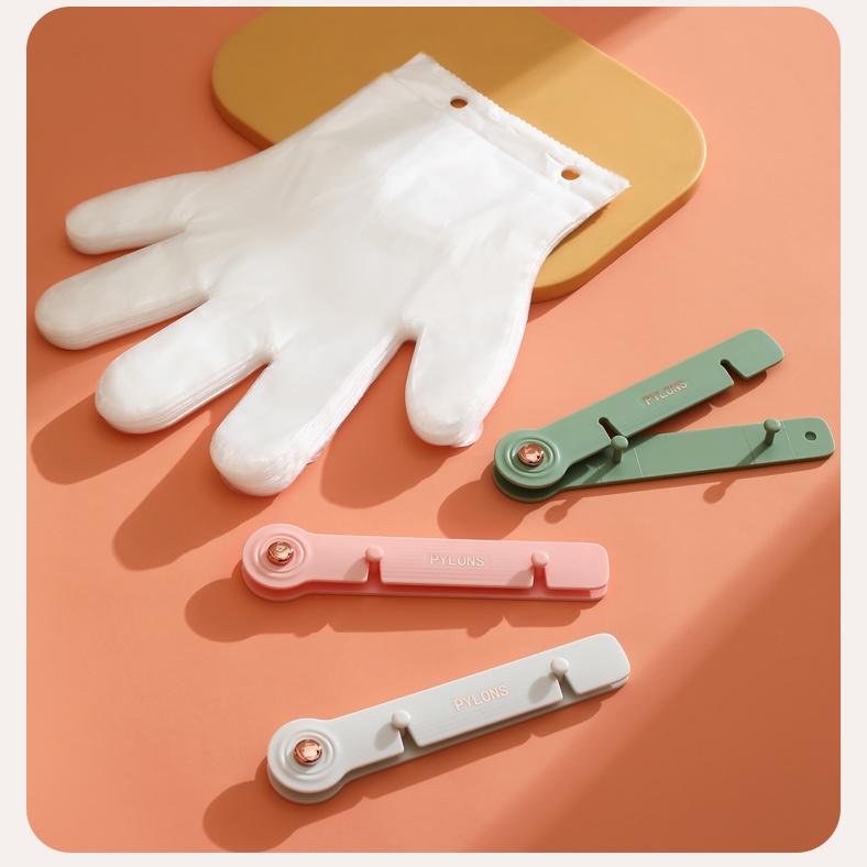 Disposable Glove Holder Organizer Wall Mounted Glove Dispenser with 100pcs Gloves,Creative Kitchen Gadgets Glove Dispenser