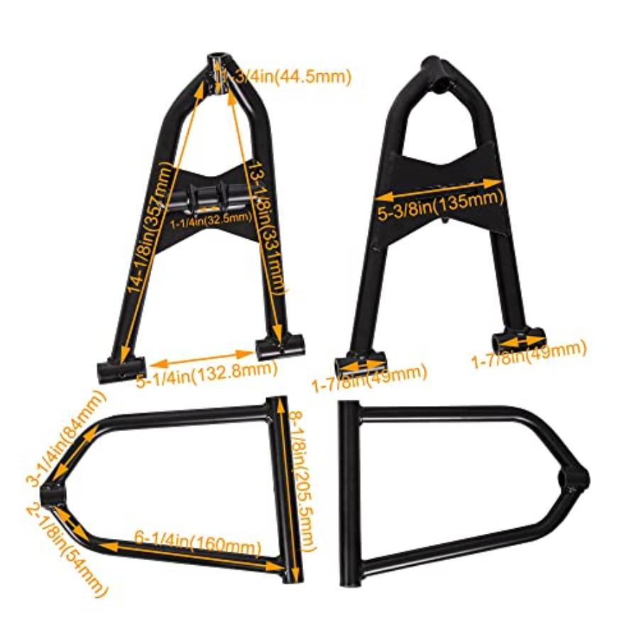 

Рычаги A-образные регулируемые удлиненные +2 +1 Совместимые с 19872006 Yamaha Banshee 350 YFZ350 для улучшенных характеристик подвески в условиях бездорожья United States