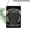 2D Flat Memorial for Mom & Dad for Remembering Loved Ones - Suitable for Memorial Day Aluminium Sign Wall Art for Home, Yard, Backyard, Patio & Porch