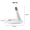 Audio-Technica AT8703 WH Microphone Stand (Desktop/Tabletop) – Adjustable Angle – White