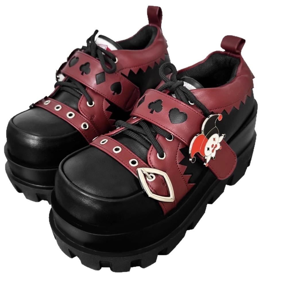 Autumn New Fashion Girl Versatile Sweet Cool Style Mary Jane Weird Poker High Heels