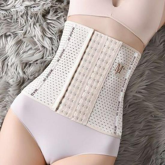 

Postpartum Abdominal Binder & Waist Shaper - Women s Fitness Corset with 6 Rows & 13 Hooks S