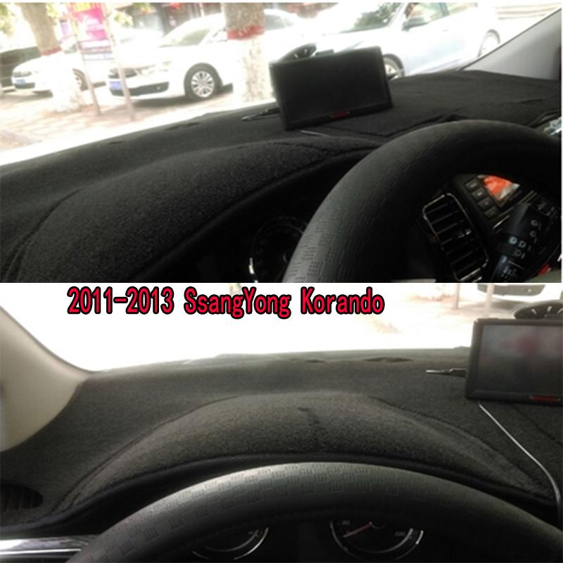 Pentru 2011-2013 SsangYong Korando C XUV500 Dashmat Covoraș de bord Husă pentru bord Pad parasolar pentru panoul de instrumente Ornamente