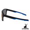 Captain Stag Polarized PC Smoke Blue Men's Sunglasses, Plastic, Mirror, CSP-011-1