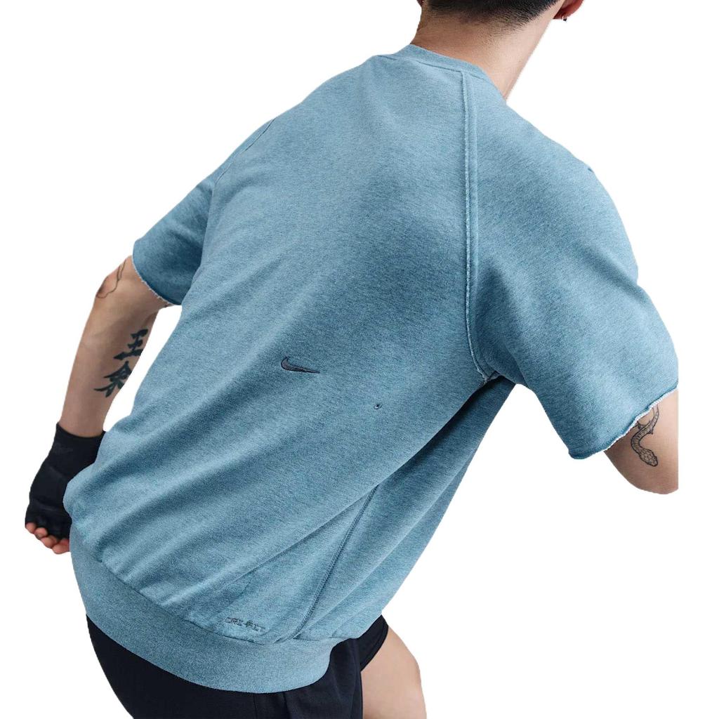 Nike Fashionable Solid Color Versatile Popular Comfortable Short Sleeve T-Shirt Men Tops Blue HJ8088-006