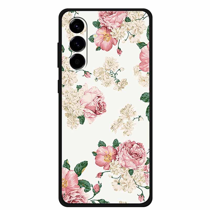 For Samsung Galaxy S26 Case Cute Animal Floral Silicone Soft Cover for Samsung S26 S 26 TPU Coques Phone Cases Pastel Capa Shell