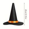 6pcs Mini Witch Hat Halloween Mini Decoration Cover for Crafts Halloween Witch Felt Witch Hats for Crafts Decoration Halloween