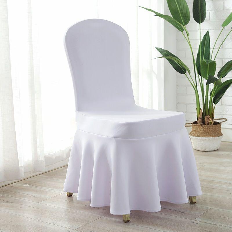 Sun Skirt Elastic Air Layer Chair Cover, Thickened Universal Chair Cover, Hotel Wedding Banquet Chair Cover