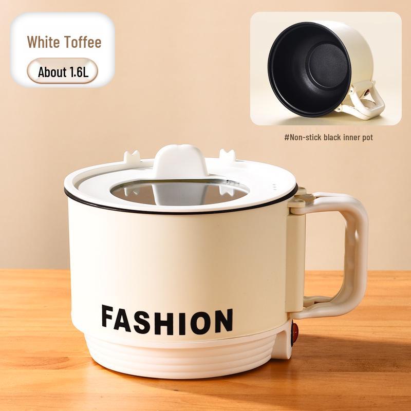 Compact Electric Cooking Pot: Multifunctional Steamer & Boiler for Dorms - Instant Noodle & Hot Pot - 110V, Foldable Design