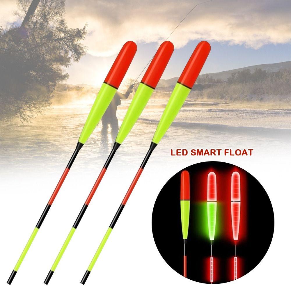 2pcs Ultra Sensitive LED Smart Float Luminous Electronic Float Luminous Float  Outdoor Fishing