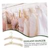 10 Pcs Non-Slip Hanger White Hangers Sweater Hangers Skirt Hangers Padded Hangers For Women Clothing Foam Coat Hanger