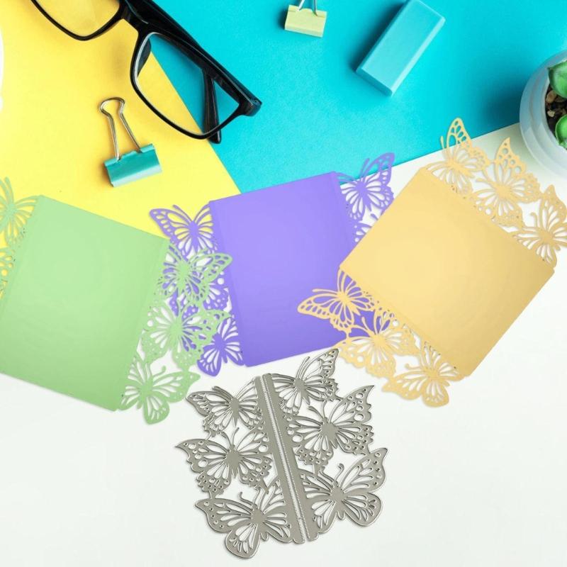 Butterfly Border Metal Die Cuts Carbon Steel Cutting Dies Embossing Stencils for Card Journal Scrapbooking Decorations