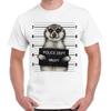 Erdmännchen Polizeifoto Lustige Gang Cooles Geschenk Vintage Retro T-Shirt 2308