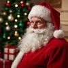 Santa Claus Beard Curly Fluffy Costume Adults/Kids Christmas Performance Santa Fake White Handlebar Mustache For Party