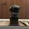 3D Printed Sports Decor Boxing Glove Desk Figurine Never Give Up Inspirational Motivational Desktop Perseverance Statue Resin Encouragement for Home