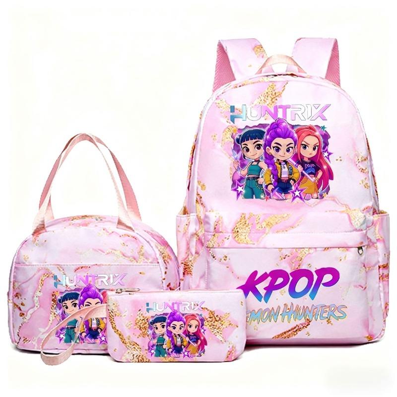Set Zaino Scolastico 3 Pezzi – Zaino per Studenti con Borsa Pranzo e Astuccio