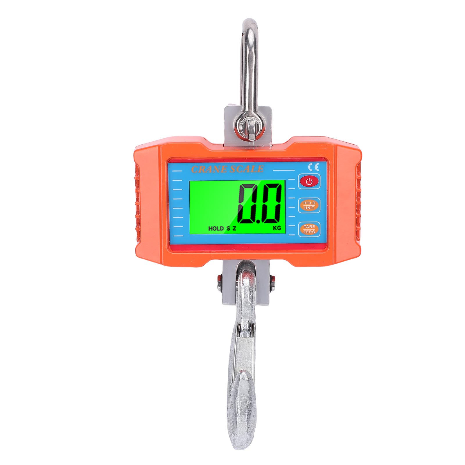 

Digital Crane Scale 2000KG 4400lb Accurate LED with LED Backlight Remote Unit Switch Data Hold Tare Reset for