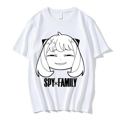Anime Spy X Family Anya Forger Cosplay Grafik-T-Shirt Unisexga Kurzarm-T-Shirts Übergroßes Unisex-Sommer-Unisex-Baumwoll-T-Shirt