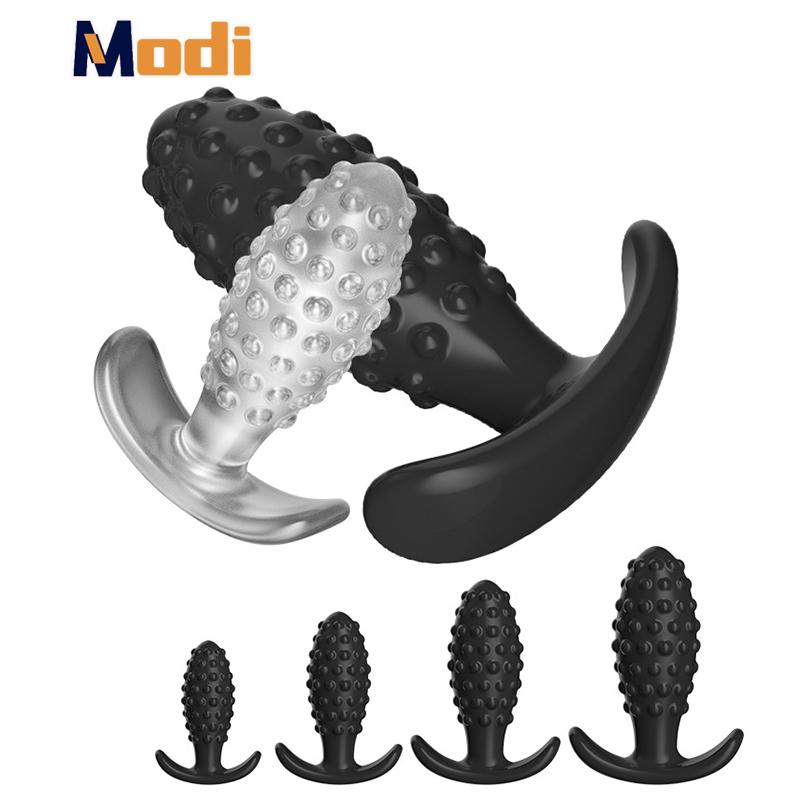 Soft Anal Plugs Anal Beads Dildo Butt Plug Adult Sex Toy for Men Women Adult Games XS