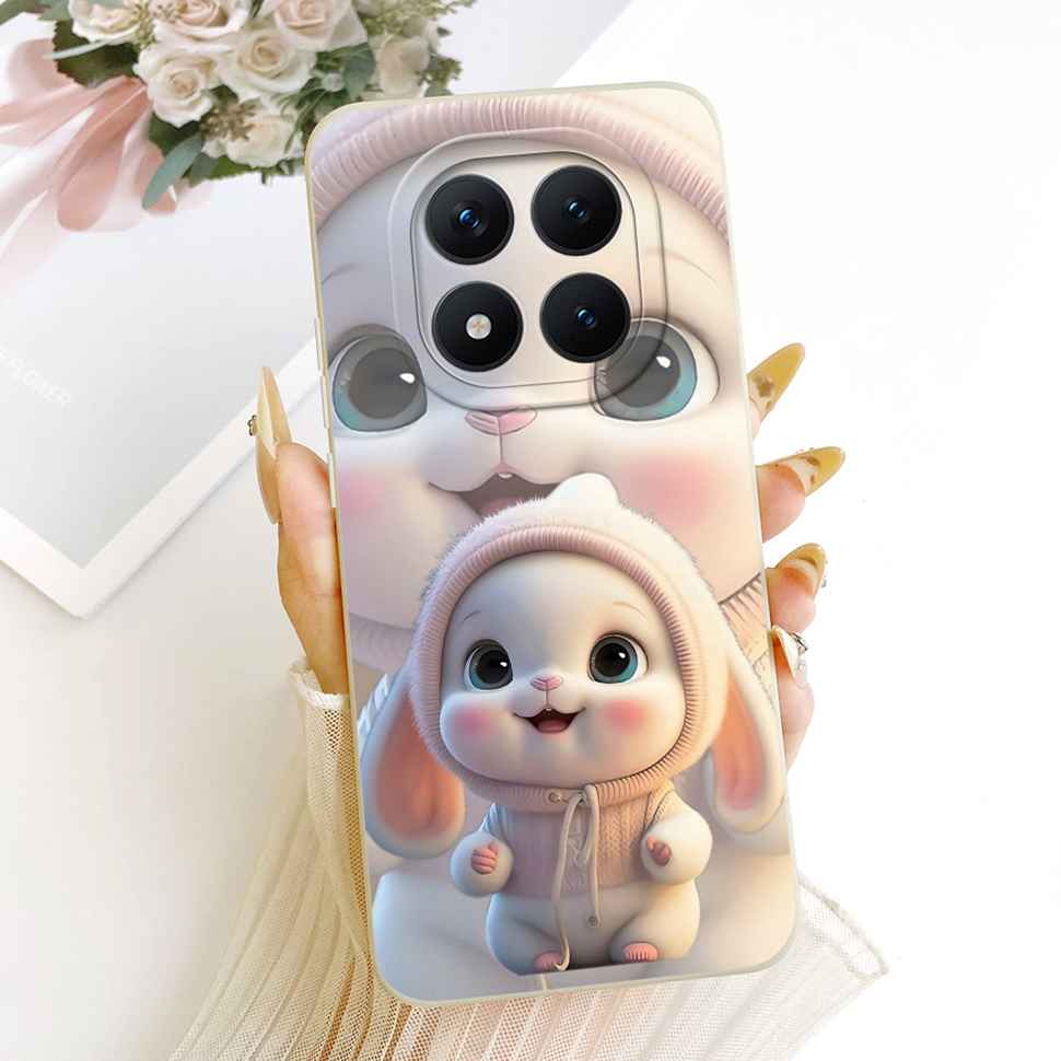 Cartoon Rabbit Case For Redmi Note 15 Pro Casing Cute Soft Phone Cover For Xiaomi Redmi Note15 Note 15 Pro 5G Capa Fundas