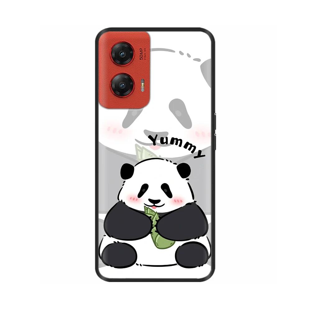 Case For Motorola Moto G Stylus 5G 2024 Case Couple Panda Back Cover For Motorola G Stylus 5G 2024 Liquid Silicone Phone Cases