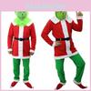 Lebendiges Grün und Rot Grinch Kostüm Anzug für Erwachsene Perfekt für Feiertagsfeiern