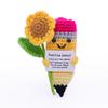 Crochet Emotional Support Crochet New Knitted Positive Animal Funny Gifts for Friend Table Bookshelf Decoration