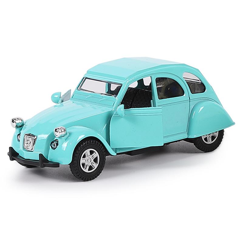 1/32 Scale Alloy Classic Car Model Pull Back Diecast Children's Toy Simulation Vehicle Model Decor Boys Toys Collection Gifts