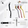 20-Piece Crevice Cleaning Brush Set - Multifunctional Kit With Precision Brushes, Scraper&Shower Cleaner Brush For Car, Kitchen, Bathroom, Grout,