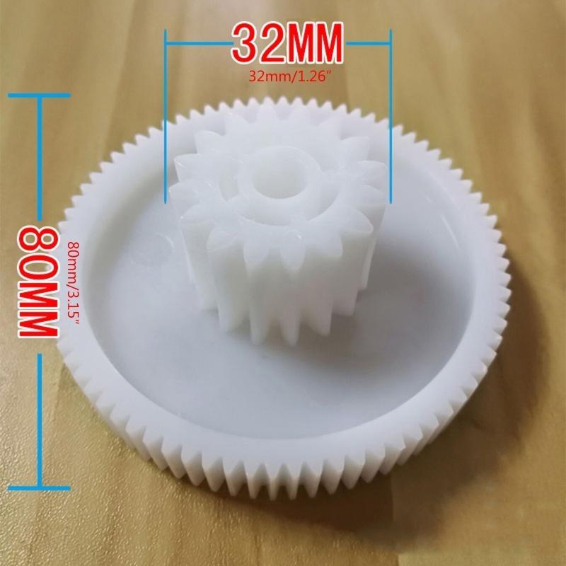 3Pcs/Set Grinder Mincer Plastic Gears Household Sausage Stuffer Chili Processor Replacement DIY Spare Parts