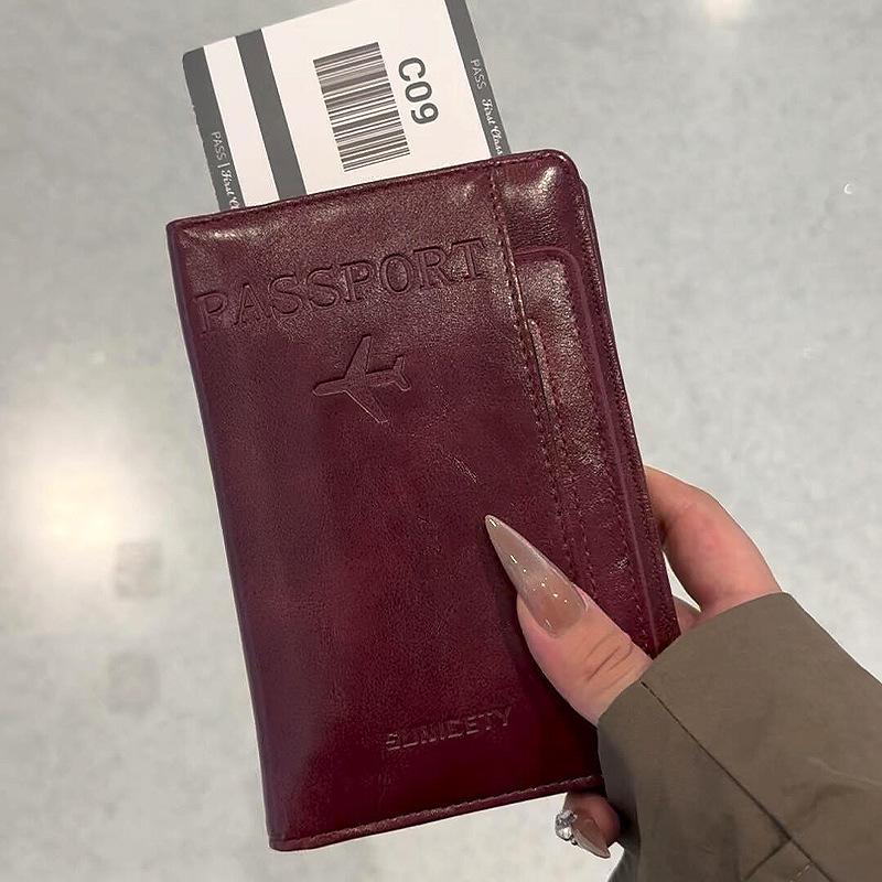 

1pc Portable Travel Document Organizer,Passport and Boarding Card Holder with Coin Pocket,Lightweight Organizer,Travel Accessory