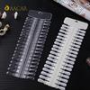 Removable Nail Art Display, Natural Clear Color Card, Teardrop Design, False Nail Tips Rack for Manicure Gel Polish Practice 36P