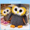 Entzückende Plüsch Eulen Puppe Weiches Stofftier Kissen zum Schlafen und Kuscheln