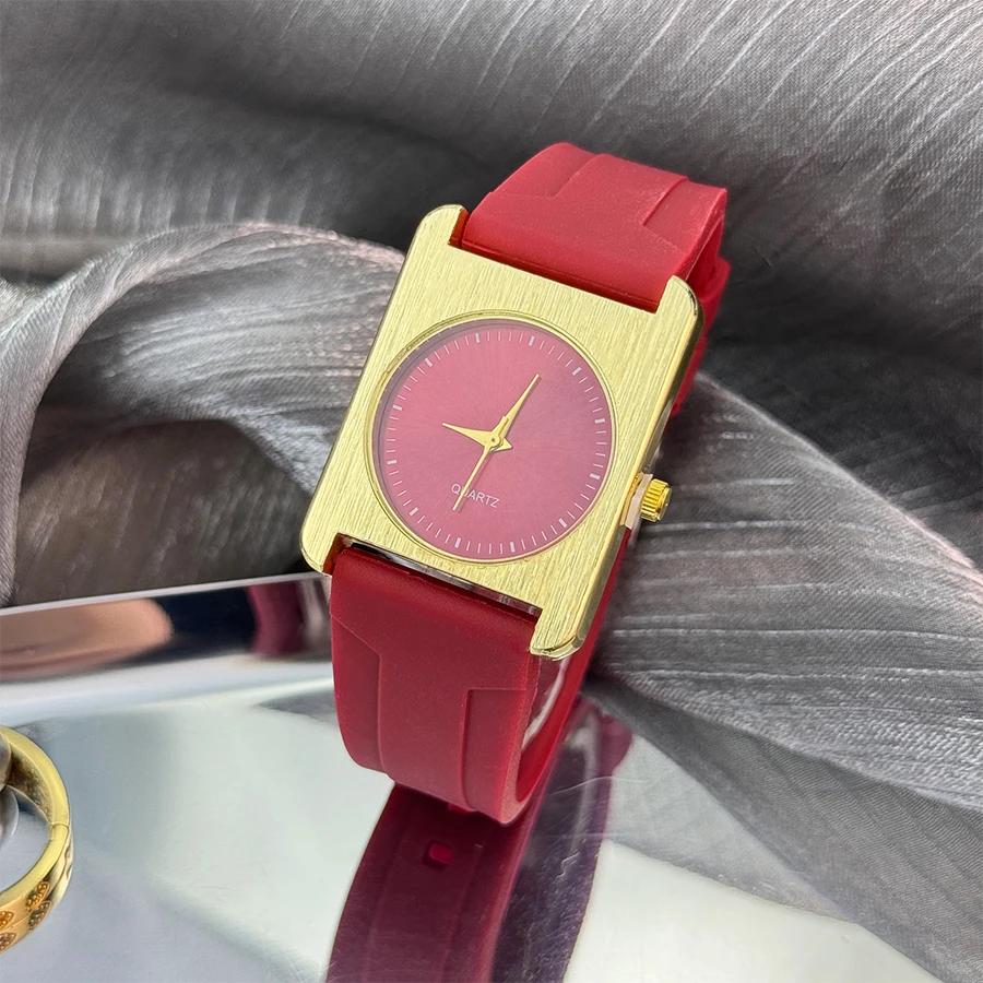 Women Watch Silicone Strap Fashion Quartz Watches Ladies Wristwatch Clock Festival Gift Valentine's Day Relojes De Mujer