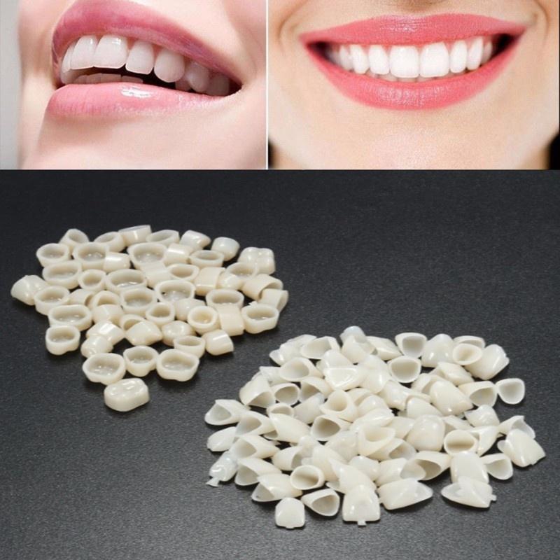 120pcs Dental Material Teeth Mixed Temporary Crown 70pcs Anteriors Front Tooth 50pcs Molar Posterior Veneers Teeth Dentist Tool