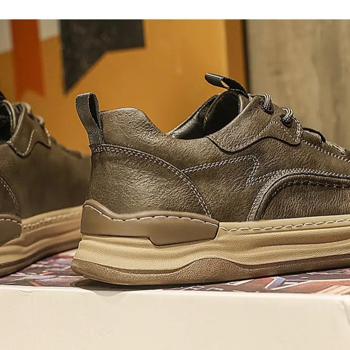 Tênis Masculino Couro Sapatos Casuais