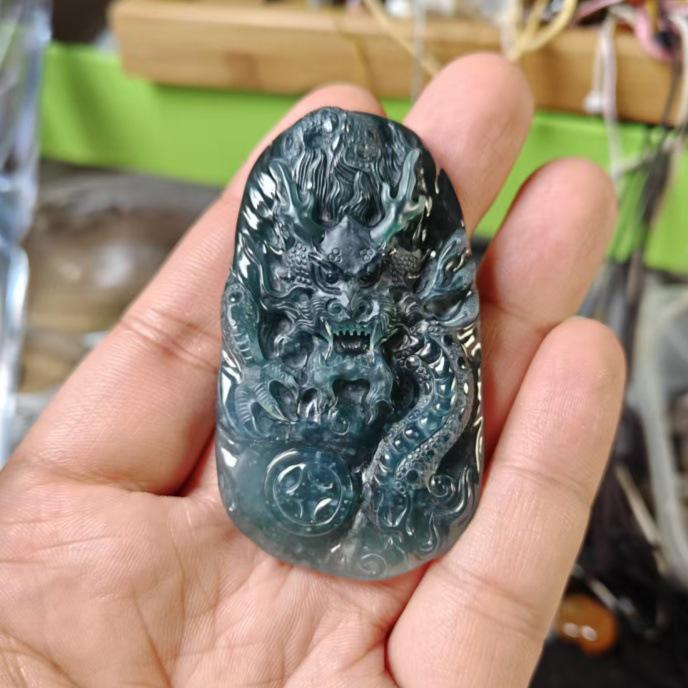 

Смарагдовий кулон для чоловіків і жінок бренду Dragon Brand - Клас А