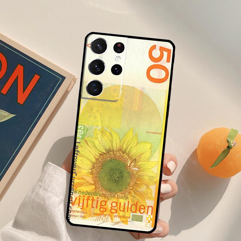 

Netherland Dutch Guilder Money Phone Case For Samsung Galaxy S25 S26 Ultra S20 S21 S22 S23 S24 Plus S10 S25 FE Back Cover Galaxy S21Ultra