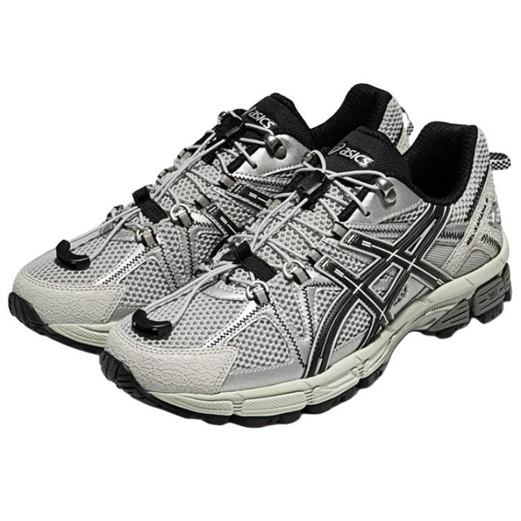 ASICS GEL-KAHANA 8 FL Silver Gray Black Men's Drawstring Trail Running Shoes 1011C114-020