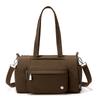 Solid Color Large Capacity Shoulder Bag Women's Tote Bag