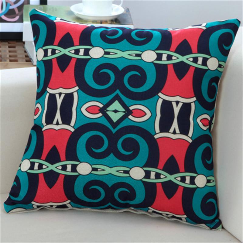 45x45cm Classic Vintage Ethnic Style Printed Cushion Cover Home Office Shop Sofa Chair Decorative Throw Pillowcase