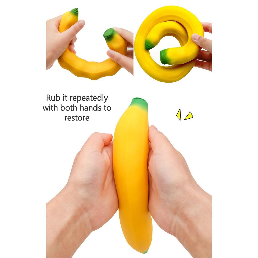 1 Stück Riesen-Falsche-Banane-Karotte Knet-Quetsch-Party-Requisite Spaß Stress Fidget Langsam aufsteigend Kreativ für Geburtstagsgeschenke Party-Mitgebsel