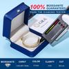 Moissanite Tennis Bracelet 1.79ct-8.69ct Adjustable Bracelet for Women 18K White Gold Plated S925 Sterling Silver Tennis Bracelet D Color VVS1 Round