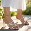 2026 Summer Women's Open Toe Heel Sandals Fashion Ladies Brand Shoes Square Heels 6cm Black Red White Plus Size 42