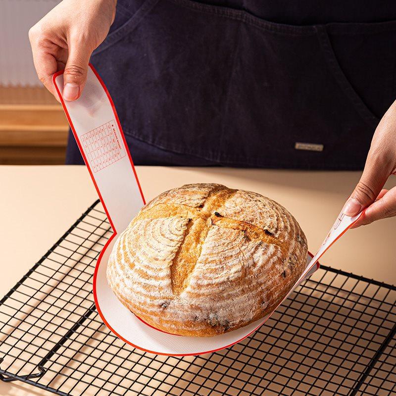 1 Pz Imbracatura Riutilizzabile in Silicone per Pane Manici Lunghi per Forno Olandese, Tappetino Antiaderente per Impastare e Trasferire l'Impasto, Strumento da Cucina