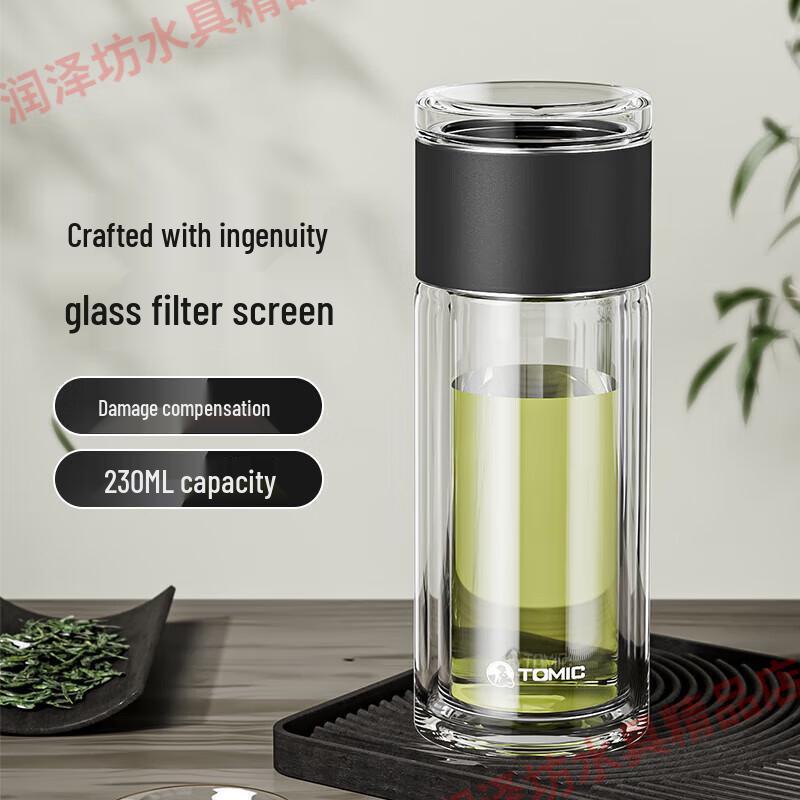 Temake Double-Layer Borosilicate Glass Tea Cup