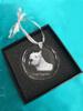 Dogo Argentino - Crystal Bauble with a Photo, Dog Photo In Crystal, Personalized Christmas Tree Ornament by Art-Dog Brand