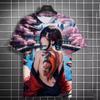 Tattooed girl pattern t-shirt cartoon 3d print oversized sports shirt top