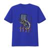 Fischer Tarnung T-Shirt Barschfisch Angler für Herren vintage Gewaschen Dehnbar Bequem Stilvoll Grafik Weich Streetwear