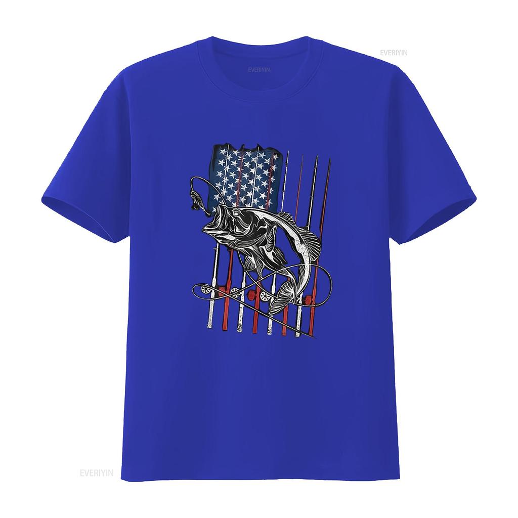 Fischer Tarnung T-Shirt Barschfisch Angler für Herren vintage Gewaschen Dehnbar Bequem Stilvoll Grafik Weich Streetwear
